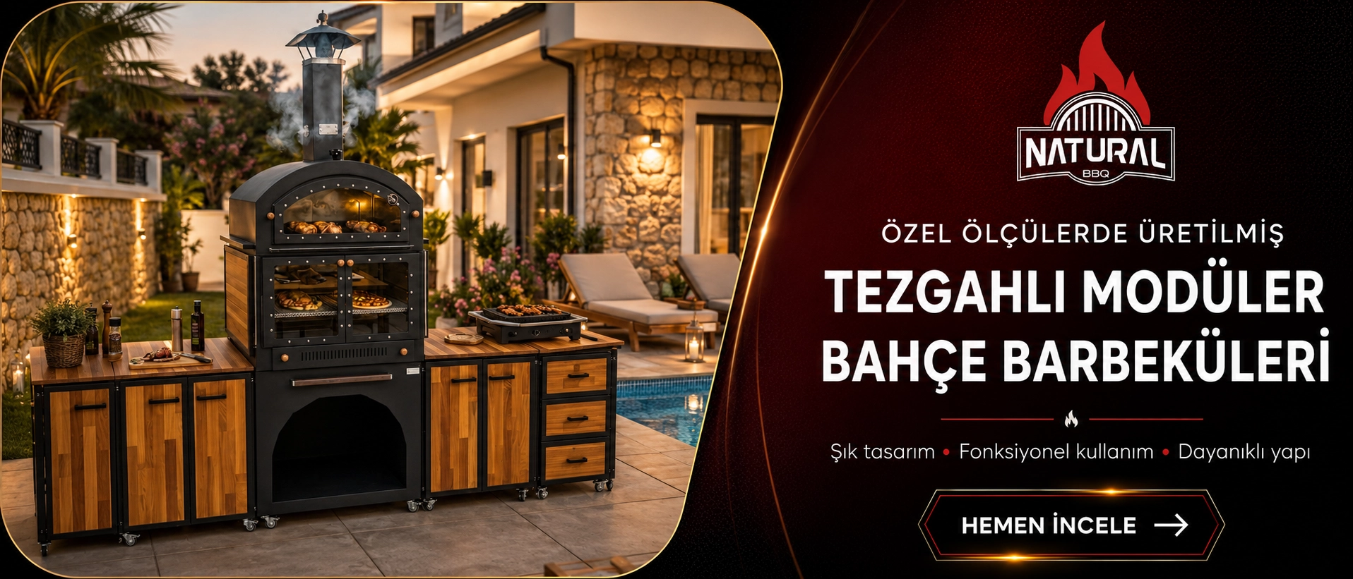 Kayseri Döküm Kuzine Şömine Barbekü