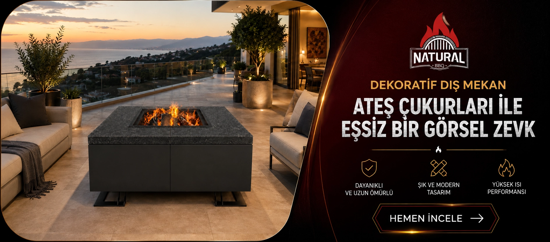 Kayseri Döküm Kuzine Şömine Barbekü